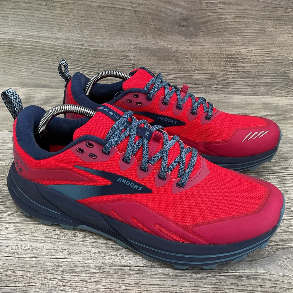 Brooks Cascadia 16 Women's Trail Running Shoes Red Blue 1203631B647 Size 12 B US